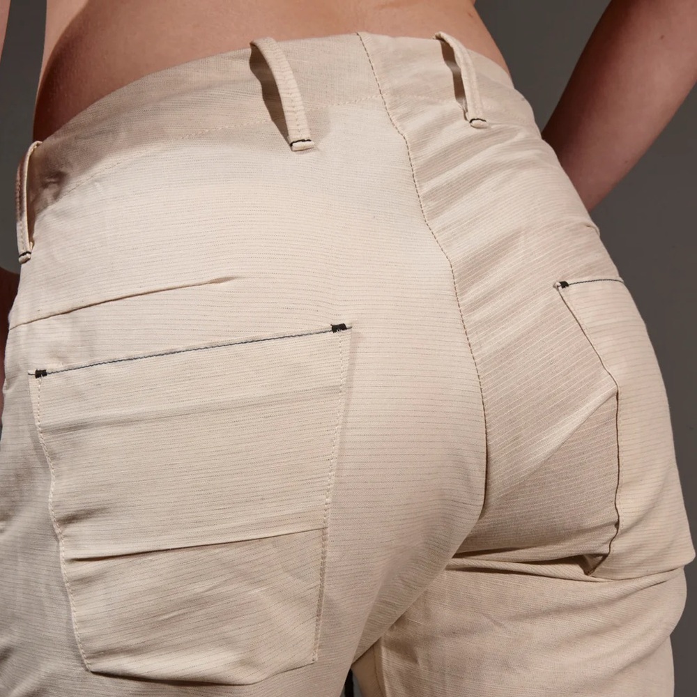 Matias Thorley Tamashi Cotton/Linen Ecru Pants